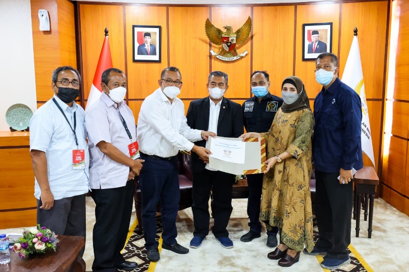 Perwakilan eks pegawai Merpati Nusantara Airlines di ruang Ketua DPD