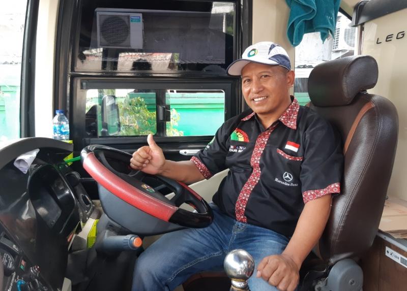 Edi pengemudi Bus NPM Jakarta-Padang. 