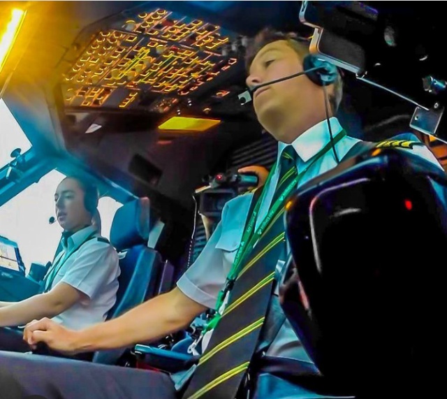 Ilustrasi pilot pesawat Aer Lingus.