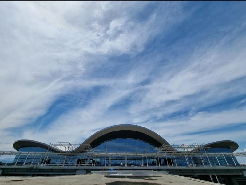 Proyek pengembangan terminal baru Bandara Sultan Hasanuddin Makassar. (Ilustrasi)