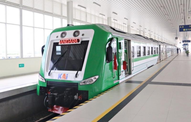 Kereta Api Bandara Yogyakarta International. (Foto:Istimewa)