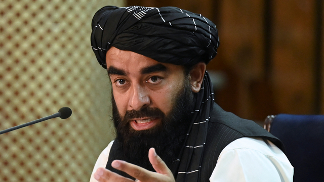 Juru bicara Taliban Zabihullah Mujahid. 