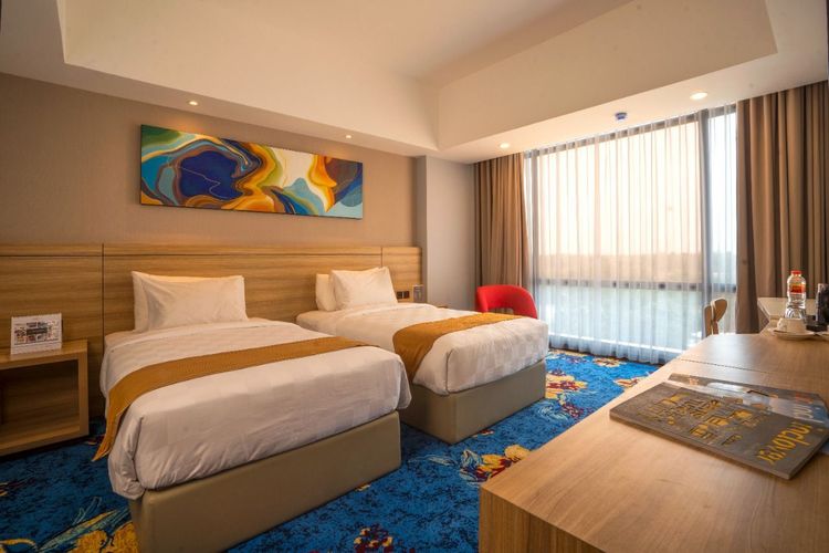 Salah satu kamar di Hotel Horison Ultima Kertajati yang berlokasi di jalan Kadipaten Jatibarang, Majalengka. Foto: kompas.com.