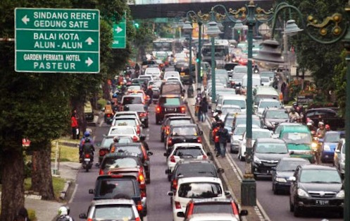 Kemacetan lalu-lintas di Kota Bandung, Jawa Barat. (Ist.) 