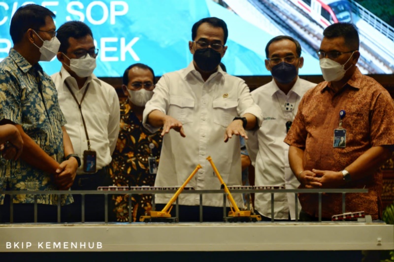 Simulasi uji coba LRT Jabodebek