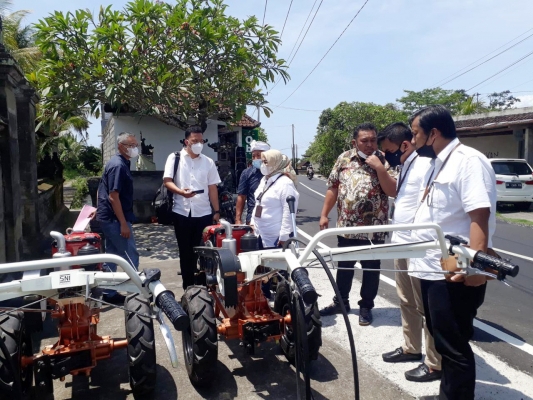 Bantuan alat mesin pertanian (alsintan) yang digelontorkan kepada petani untuk program Tahun Anggaran 2021. (Ist.)