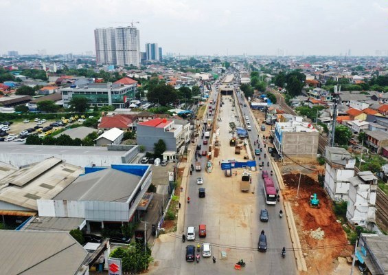 Berdasarkan data progres fisik, pembangunan underpass hingga minggu ke-3 Oktober sebesar 90,43% atau melebihi rencana kemajuan progres pekerjaan yang ditetapkan, yaitu 82,86%. (Ist.)