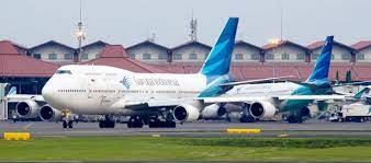 Pesawat dipesan Garuda Indonesia tiba di Bandara Soekarno Hatta.