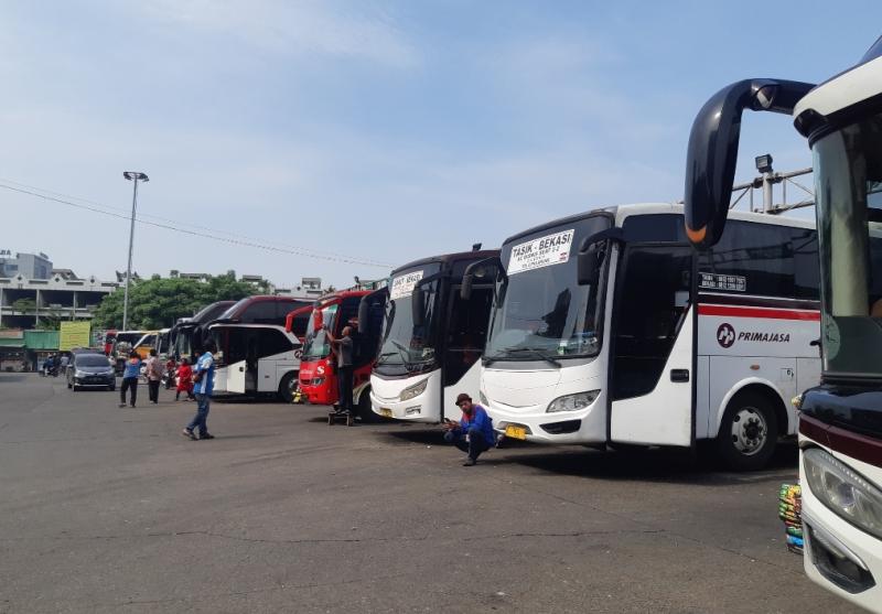 Suasana Terminal Bekasi pada Rabu (3/11/2021).