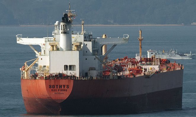 Kapal MV Sothys meninggalkan posisi di lepas pelabuhan Bandar Abbas Iran dan telah mencapai perairan internasional di Teluk Oman.