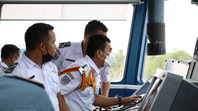 Kegiatan Diklat BP2TL di kapal Pangkalan PLP Tanjung Priok