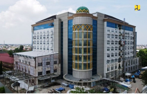 Gedung RS PTKIN di Kampus UIN Alauddin Makassar dibangun 9 lantai. (Ist.)