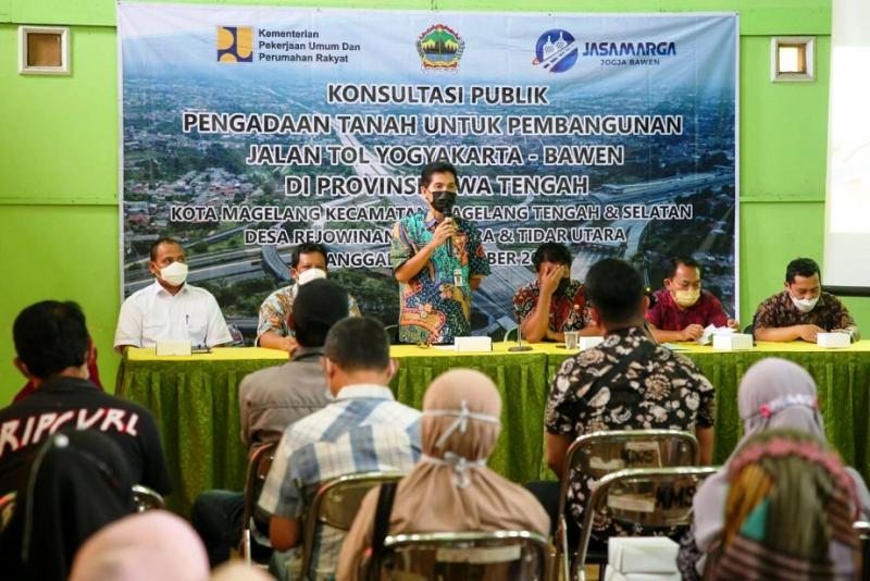 Konsultasi publik pengadaan tanah untuk pembangunan jalan tol Yogyakarta-Bawen. (Ist.)