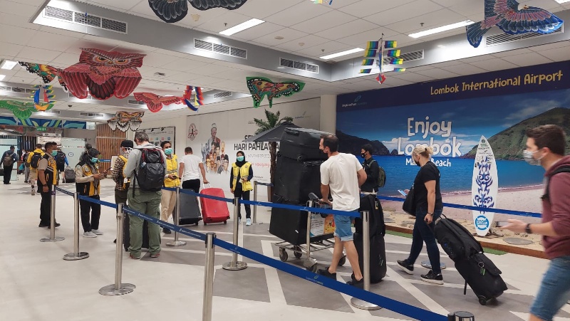 Suasana di Bandara Lombok