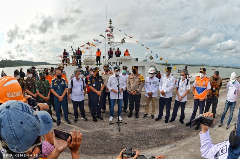 Tinjauan Menhub di Pelabuhan Cilacap