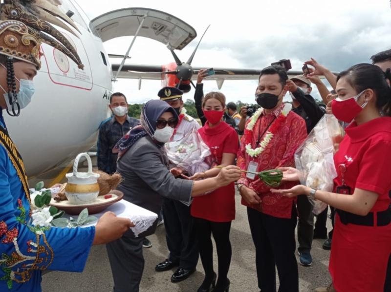 Penerbangan perdana Banjarmasin-Muara Teweh