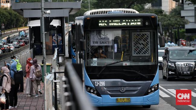 Bus TransJakarta.