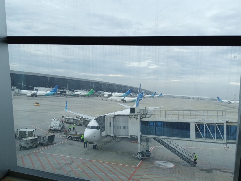 Penerbangan Garuda Indonesia di Bandara Soetta (dok)