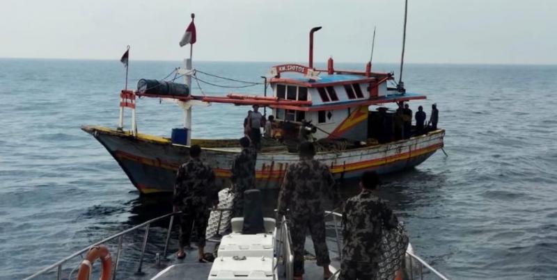 Kapal ikan pakai alat tangkap trawl ditangkap KKP.