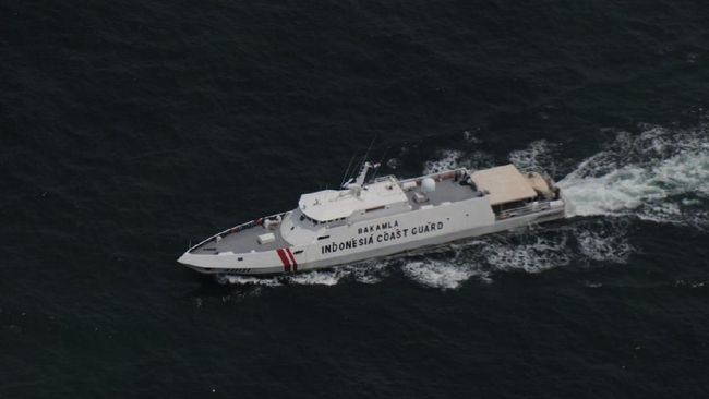 Salah satu kapal milik Bakamla. KN Belut Laut-406 dikerahkan untuk mengevakuasi imigran ilegal di Malaysia. 