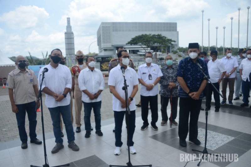 Menhub dan jajajaran di Yogyakarta