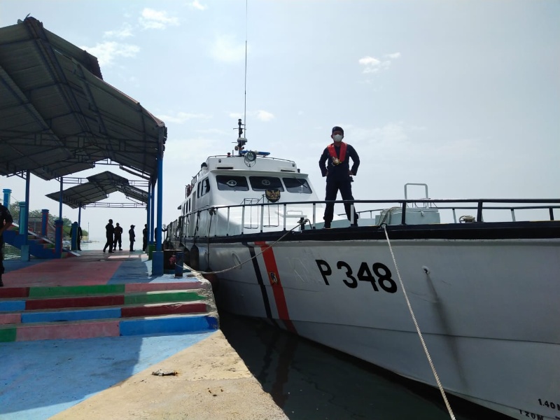 KN Keris saat di Pulau Untung Jawa (ist)