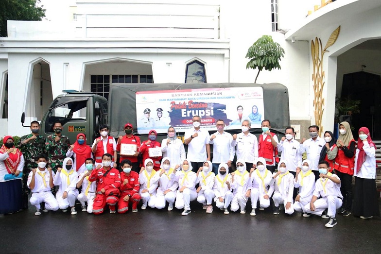 Bantuan dari Kota Cirebon kirim untuk korban Erupsi Gunung Semeru. (Ist.)