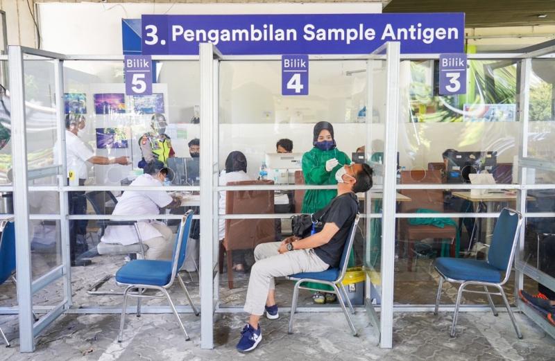 Bilik tes Antigen di Stasiun Kereta Api. (Foto:Istimewa)