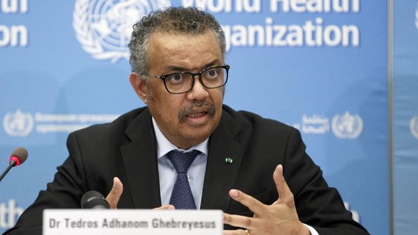 Foto: Dirjen WHO Tedros Adhanom (Salvatore Di Nolfi/Keystone via AP)