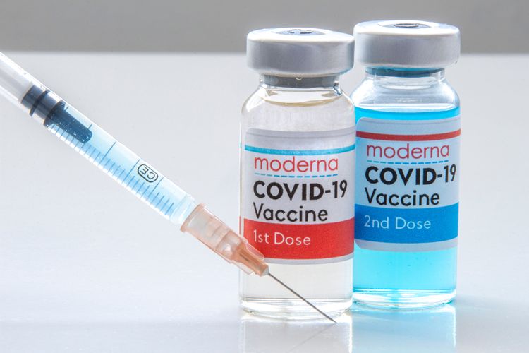 Vaksin Covid-19 Moderna. 
