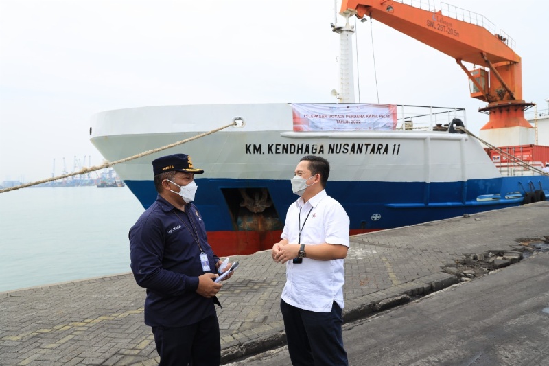 Pelayaran Kapal Tol Laut perdana di tahun 2022