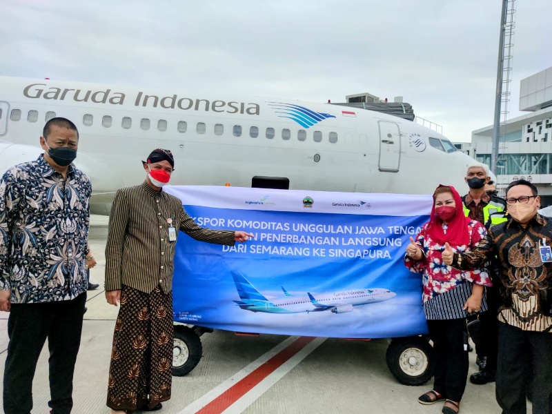 Penerbangan kargo Garuda perdana rute Semarang-Singapura