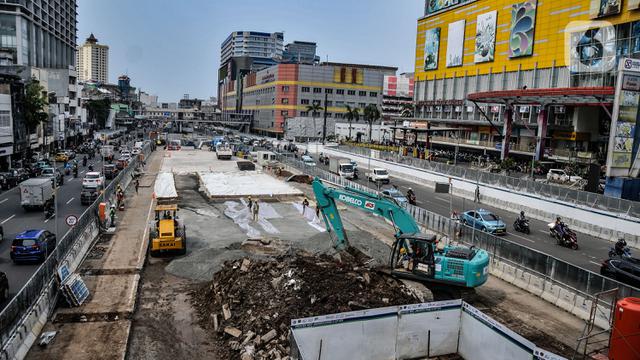 Pembangunan MRT Fase 2 Glodok-Kota.