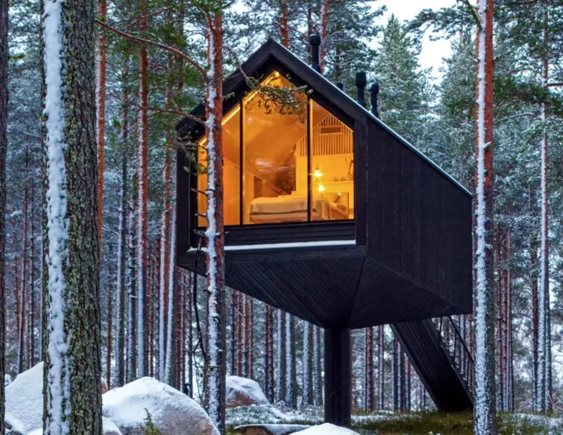 Sebuah buku berjudul Cabin Fever menampilkan sejumlah kabin tercantik dari seluruh dunia. Foto: Cabin Feber/Gestalten.