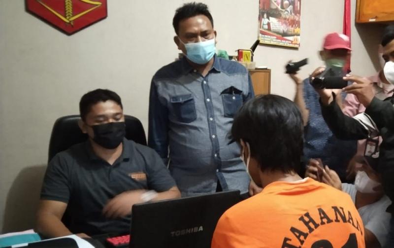 Pelaku perampokan yang dilumpukan wanita di Deli Serdang diamankan polisi. Foto: istimewa.