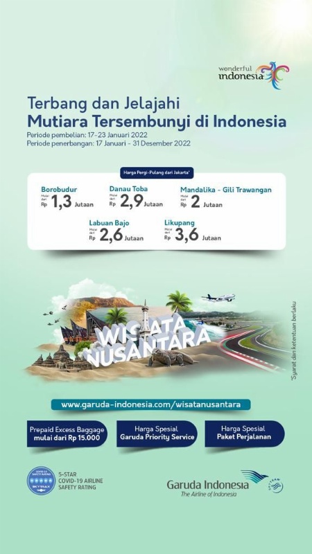 Flayer Program Wisata Nusantara Gelaran Garuda