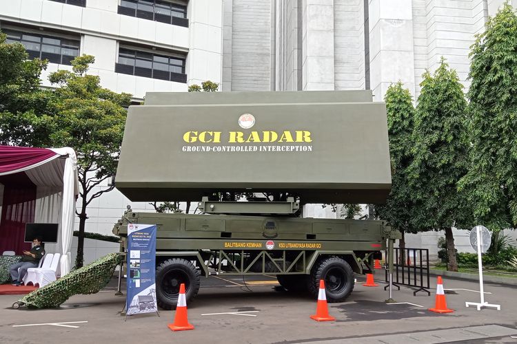 Radar GCI menjadi satu di antara sederet alutsista yang dipamerkan dalam Rapat Pimpinan (Rapim) Kemenhan Tahun 2022 yang berlangsung di Gedung Kemenhan, Jakarta.