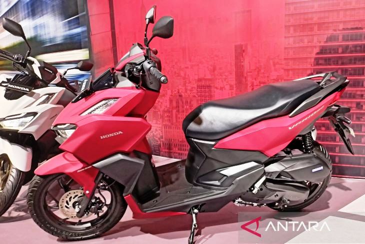 All New Honda Vario 160 ditampilkan di AHM Safety Riding and Training Center, Cikarang, Jawa Barat, Rabu (2/1/2022). (Foto:AntaraNews.com)