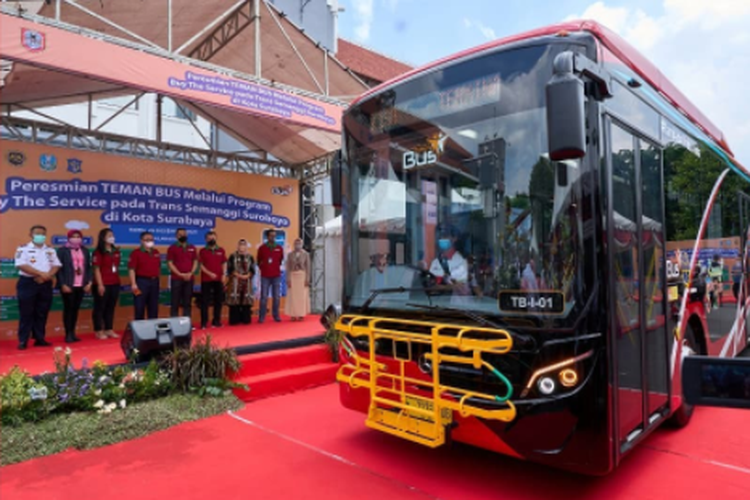 Unit bus Trans Semanggi Surabaya. Foto: kompas.com.