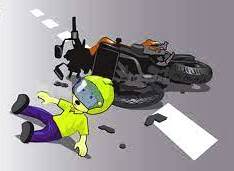 Ilustrasi sepeda motor mengalami kecelakaan lalu-lintas. (Ist.)