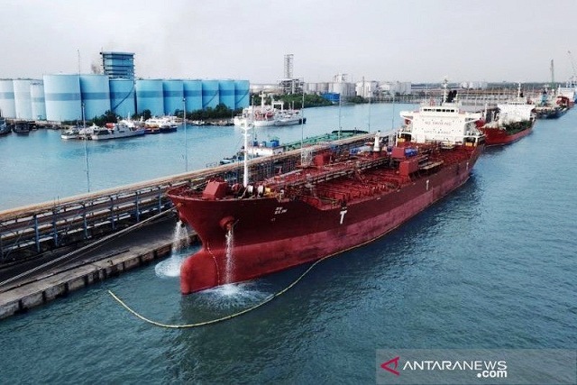 Pelabuhan di Dumai mendukung kegiatan ekspor CPO asal Riau. (Foto:ANTARA)