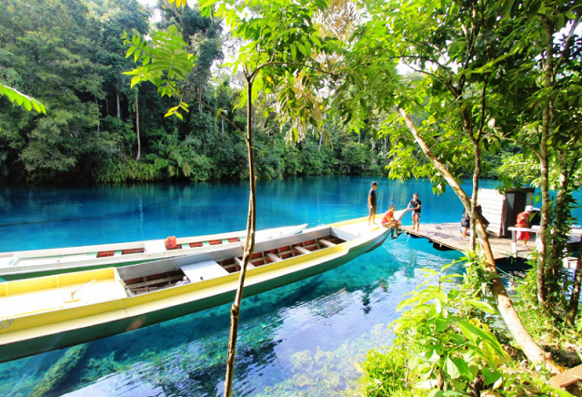 Salah satu lokasi wisata Danau Situ Cilembang yang berair jernih. (Ist.)