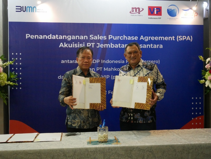 Pengesahan ambil alih PT Jembatan Nusantara oleh ASDP Indonesia Ferry (Hms)