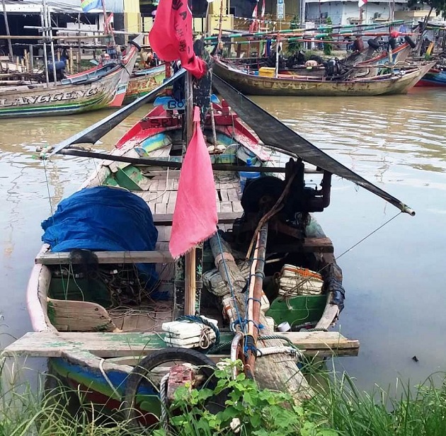 Ilustrasi salah satu perahu nelayan. (Taryani)