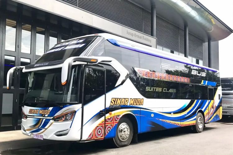 Penampilan bus Baru PO Sinar Muda, Suites Class. (Foto:Kompas.com)