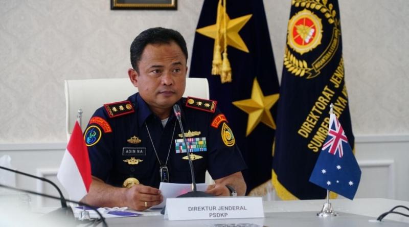 Laksamana Muda TNI Adin Nurawaluddin, Direktur Jenderal Pengawasan Sumber Daya Kelautan dan Perikanan. 