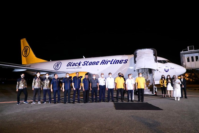 Pesawat Black Stone Airlines  resmi beroperasi. (Foto:dtik.com)