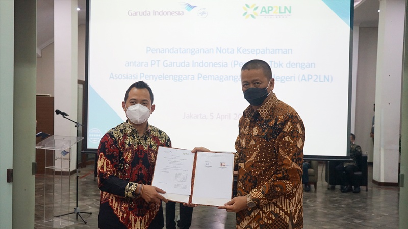 Kerja sama Garuda Indonesia dan AP2LN
