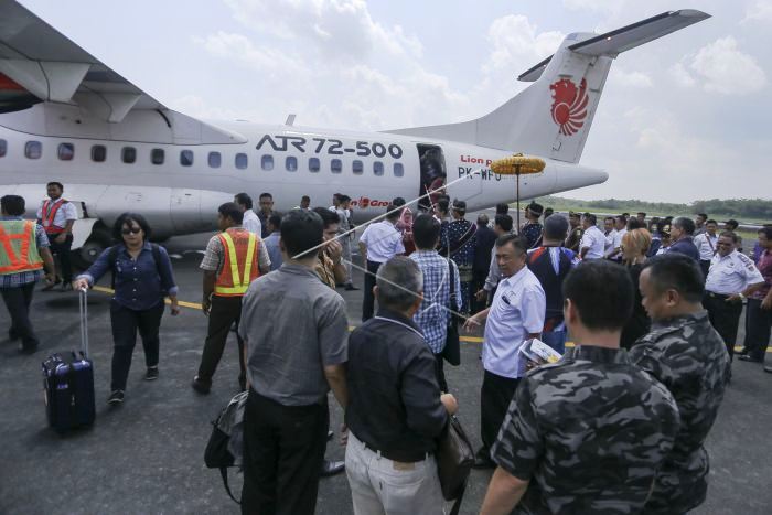 Ilustrasi penumpang pesawat di Bandara Silampari, Lubuk Linggau, Sumatera Selatan. (Ist.) 
