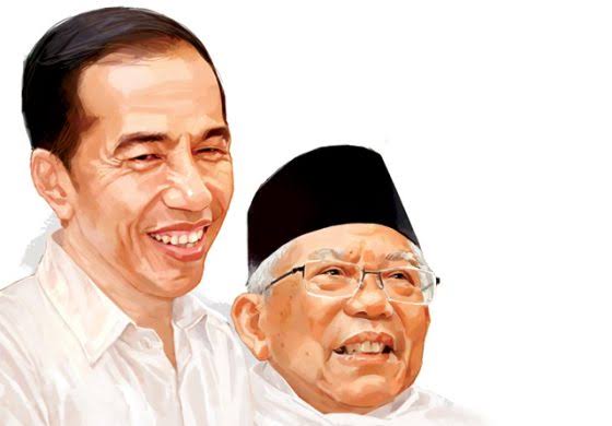 Ilustrasi Presiden Jokowi dan Wakil Presiden Ma`ruf Amin. Foto: jawapos.com.